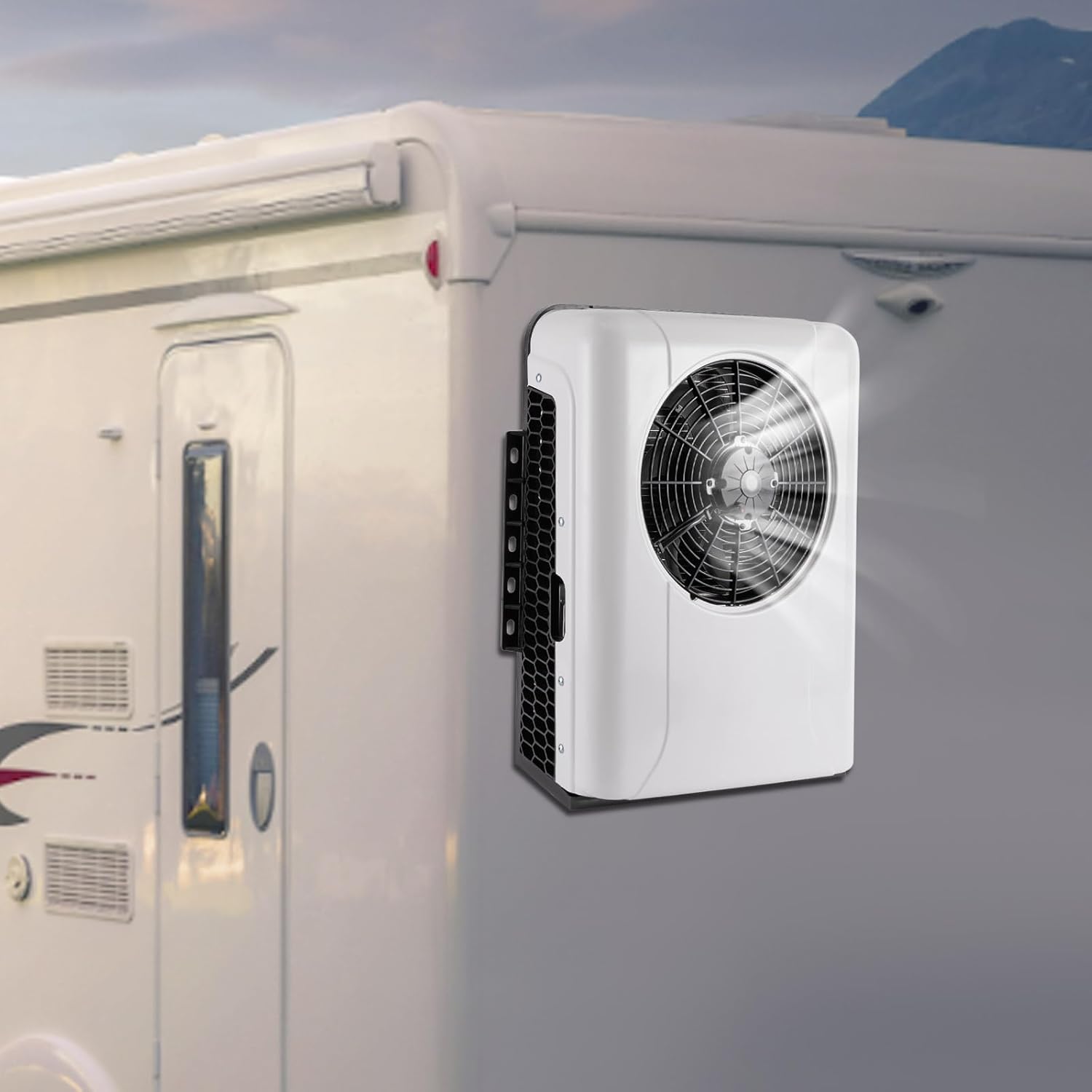 24V Mini Split Air Conditioner Kit with Controller Control, 10238 BTU Mini Split AC/Cooling System for Truck Car (Cab Within 6㎡/64ft²) White 950W, Only Cooling