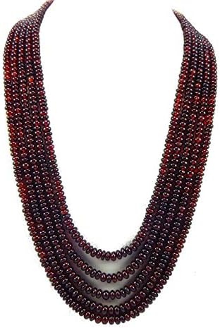 garnet beads, 4-6 mm rondelles garnet rondelles red gemstone beads, january birthstone 5 strand