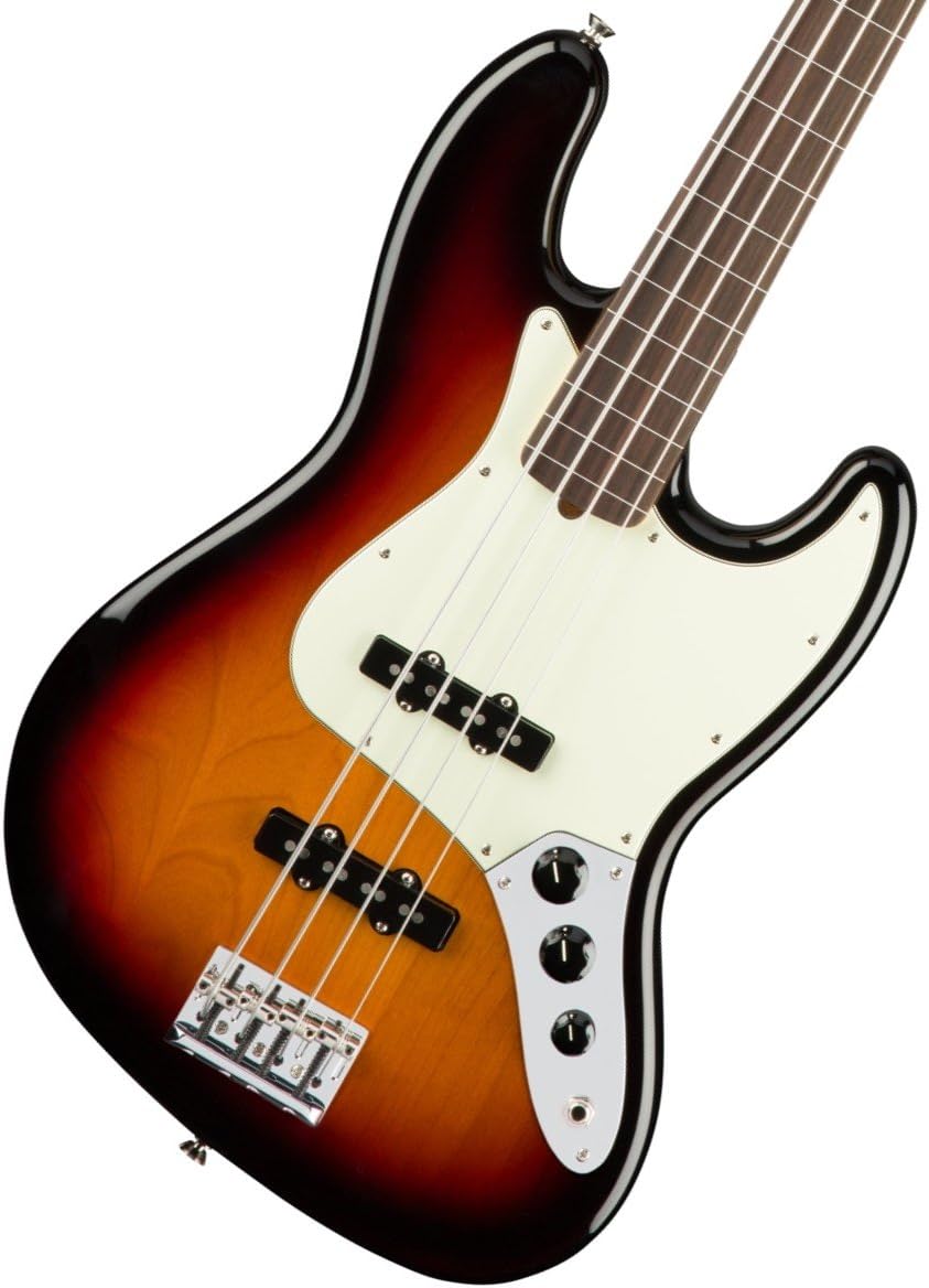 Fender American Professional Jazz Bass Fretless Guitar, 