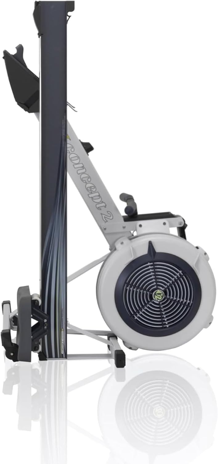Concept2 RowErg Model D Indoor Rowing Machine with PM5 Monitor, Device Holder, Adjustable Air Resistance, Easy Storage (Gray)