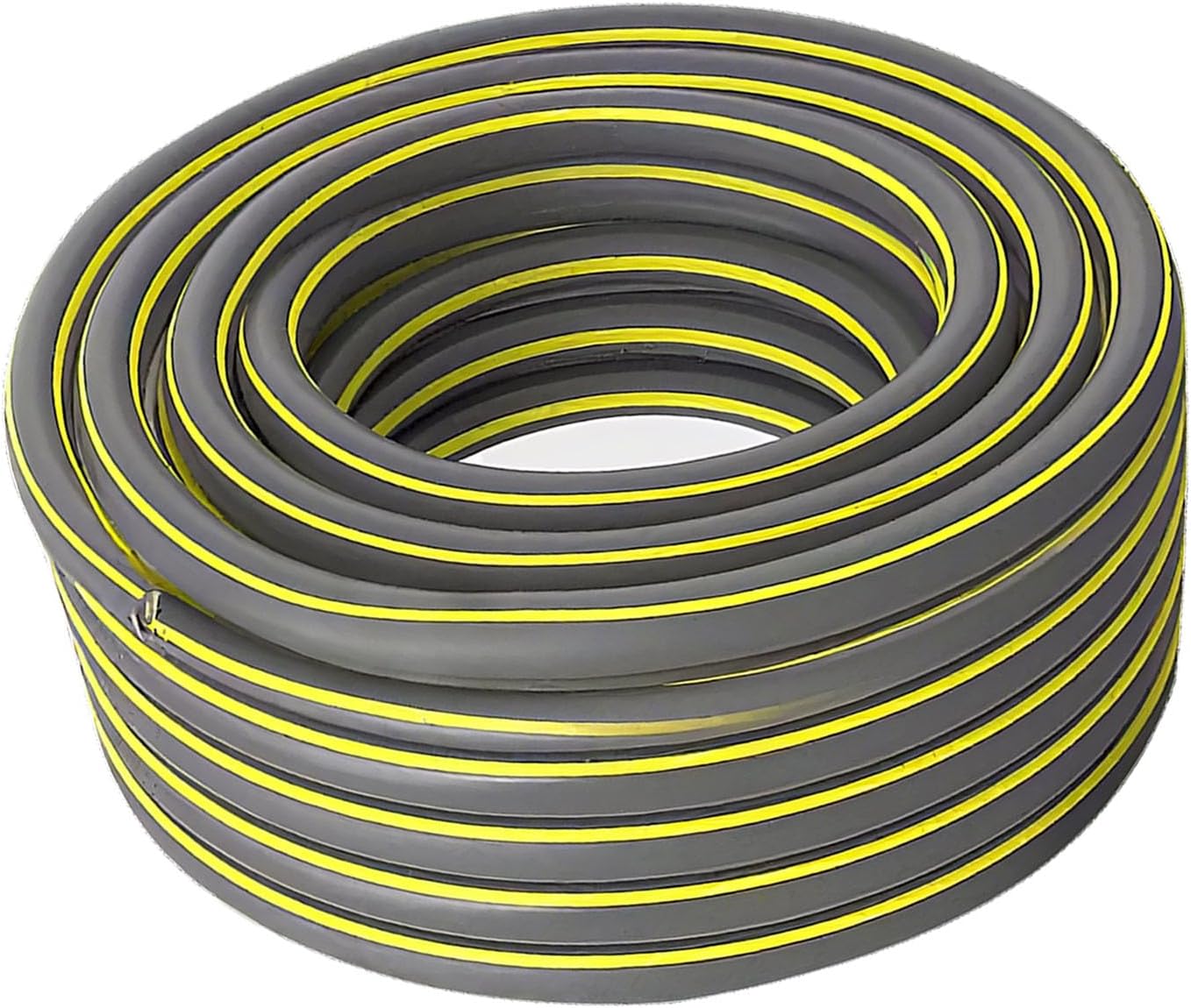 Garden Hose Kink Free, No Leaking, Heavy Duty Durable Flexible Lightweight Water Pipe for Household &Commercial Gray-4-points 10m