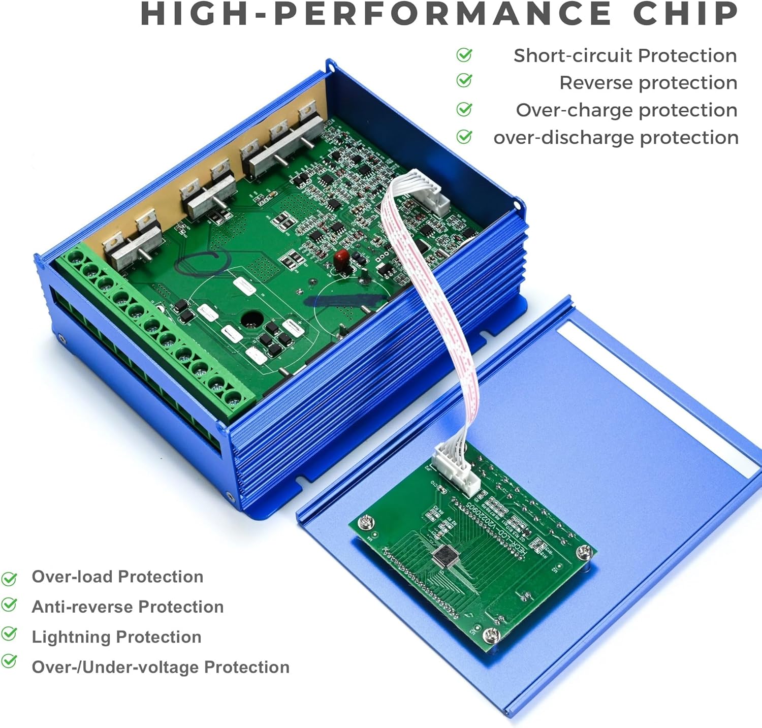 Wind Solar Hybrid Charge Controller, 1400W Wind and Solar Charge Controller, Auto 12V/24V Battery Off Grid Controller Boost MPPT 800W Wind Turbine, 600W Solar Panel