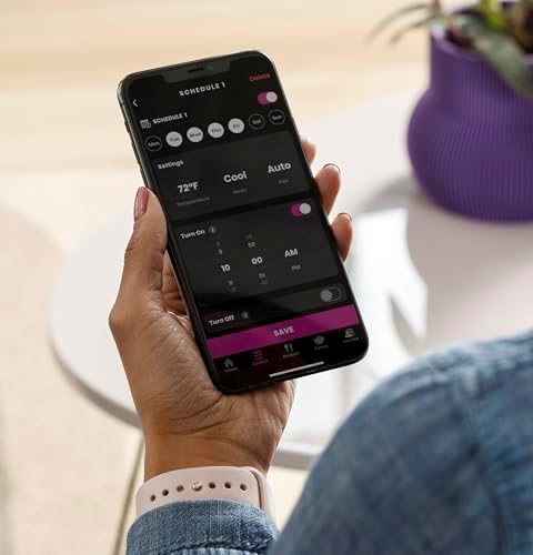 GE Profile PPHV10WWF 10,000 BTU Portable Air Conditioner for Medium Rooms up to 550 sq ft. (9,850 BTU SACC), 3-in-1 with Dehumidify, Fan, and Auto Evaporation, Included Window Installation Kit, White