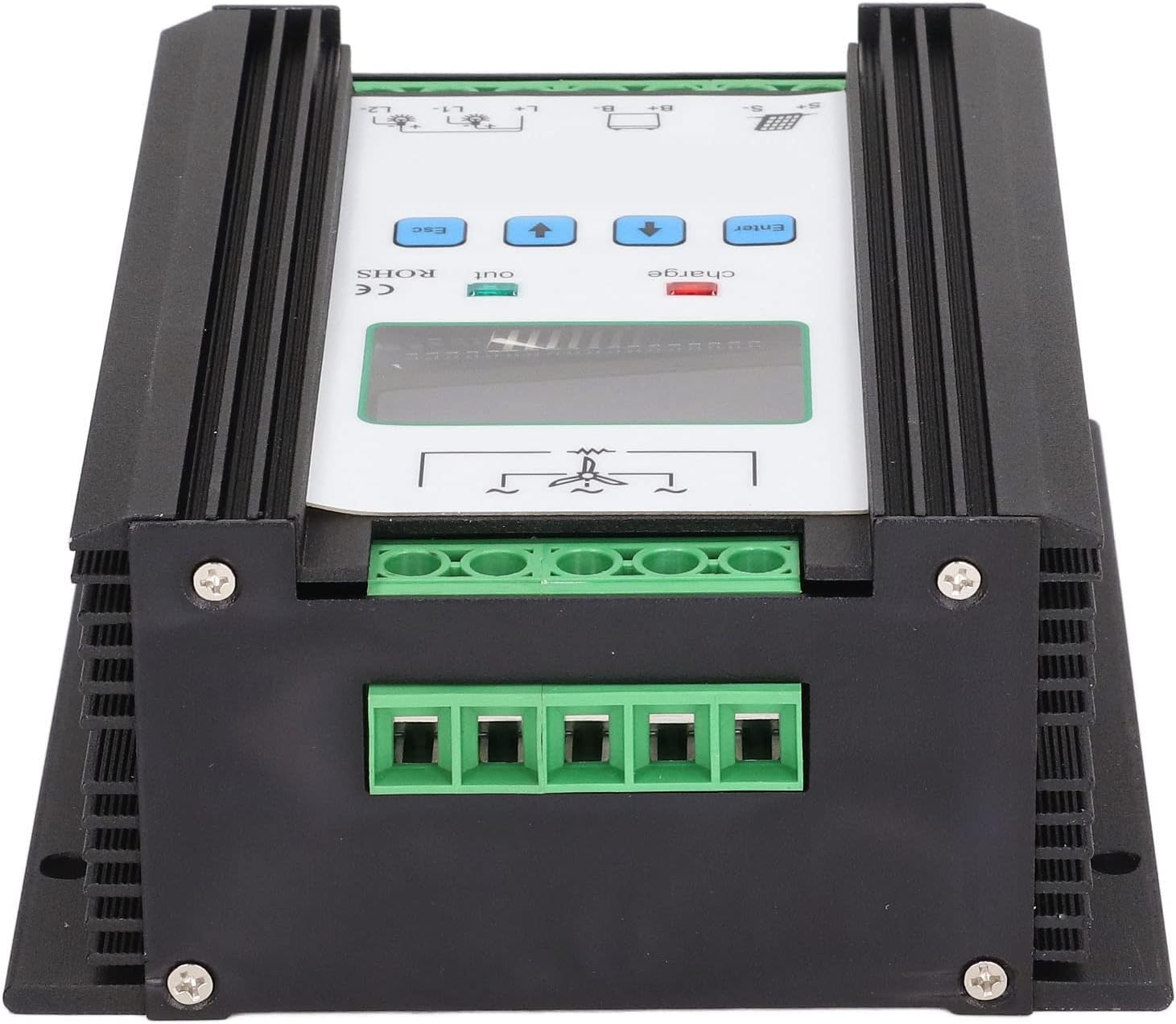 Wind Solar Controller Digital Intelligent 12V 24V 600W, LCD Display, PWM Charging, Multi for Efficient Safe