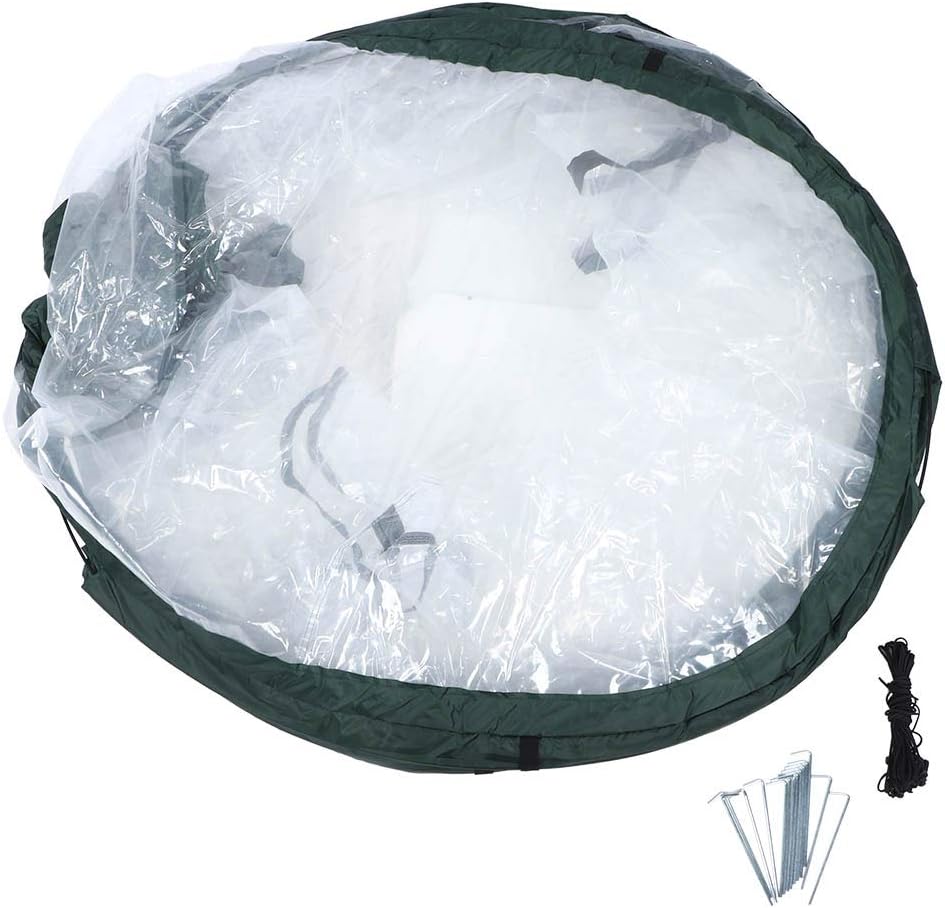 Pilipane 200x100x150cm for Long-Lasting Outdoor Garden Greenhouse with Steel Supports, Transparent Design, and Zippered Window, Extend Growing Season and Keep Plants