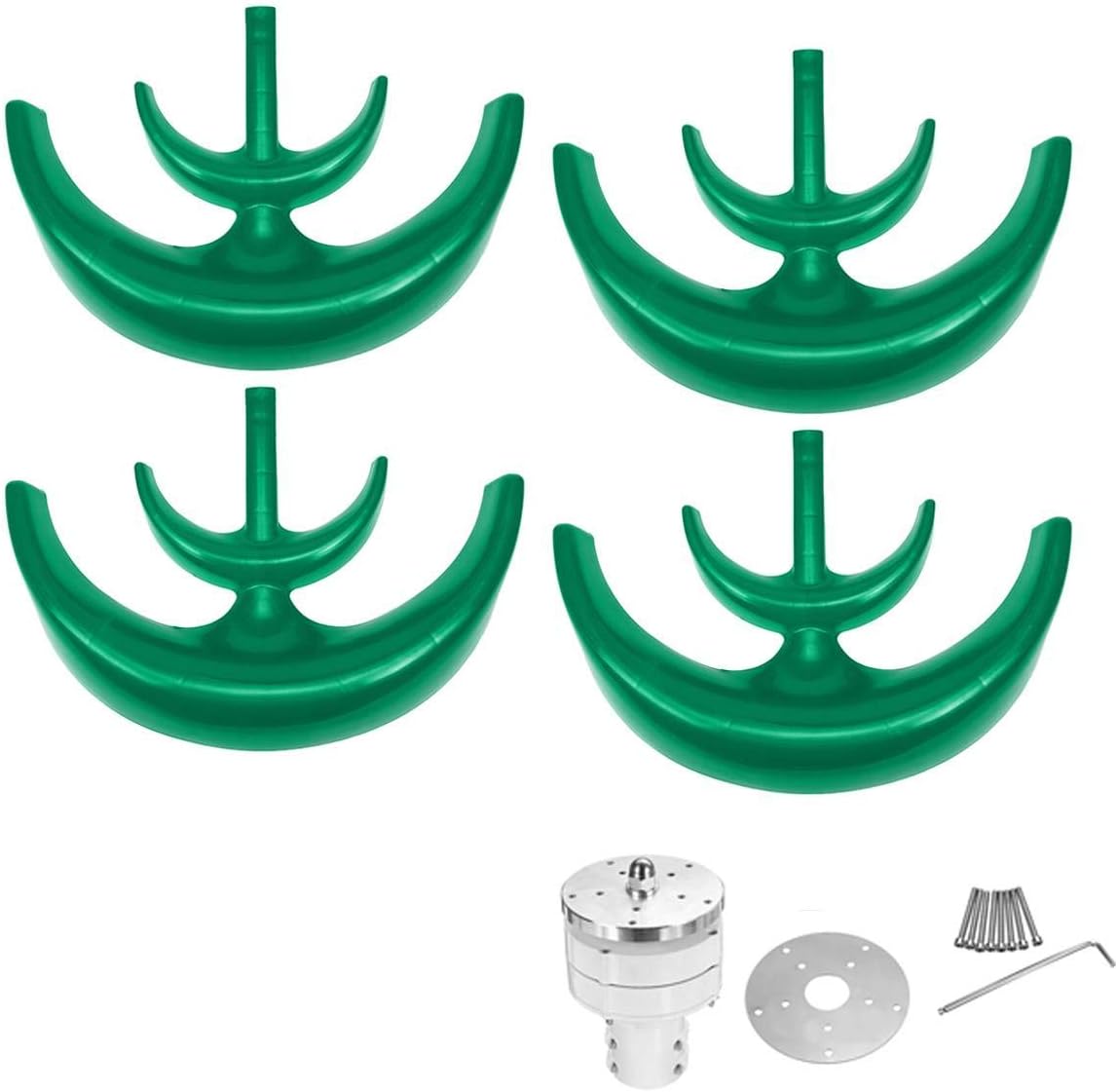 4200W 12V 24V Vertical Axis Wind Turbines Generator Lantern 4 Blades Motor Kit Windmill Energy Charge Turbines for Home Camping,24v