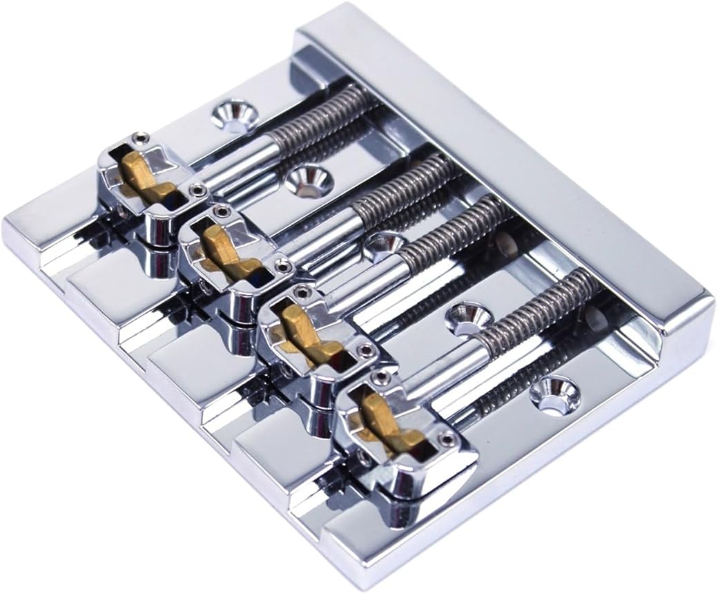 Hipshot KickAss High-mass Bass Bridge for 5-bolt Fender, Chrome