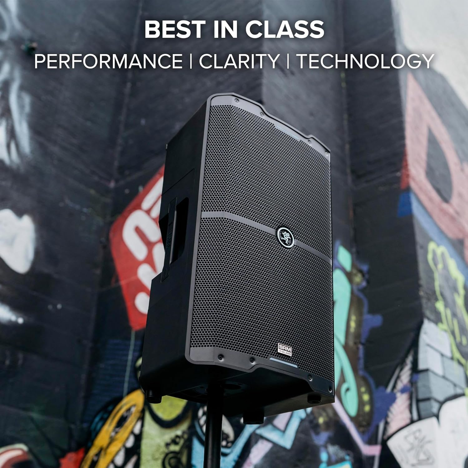 Mackie SRM V-Class Series, 10-Inch 2000W High-Performance Loudspeaker, Powered - Black (SRM210 V-Class)