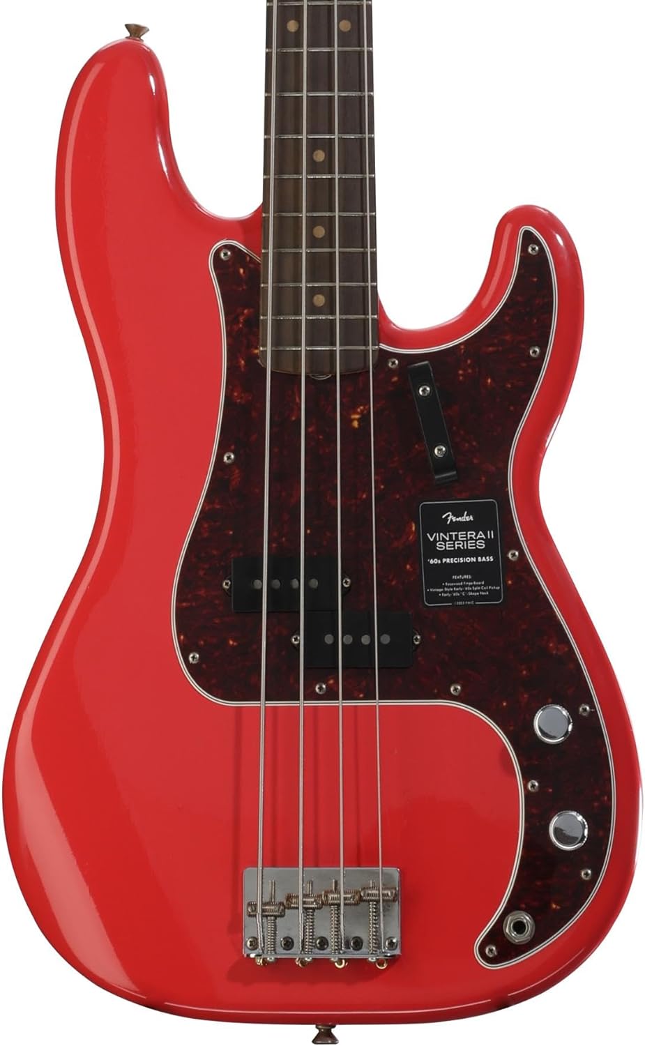 Fender Limited Vintera II Road Worn '60s Precision Bass - Fiesta Red