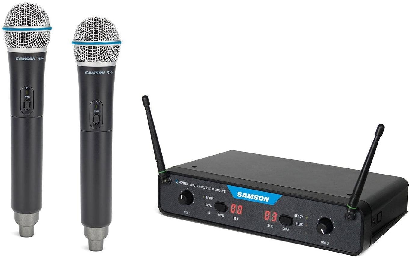 Samson 8 String Solid-Body Electric Guitar, Right (SWC288XHQ8-K)