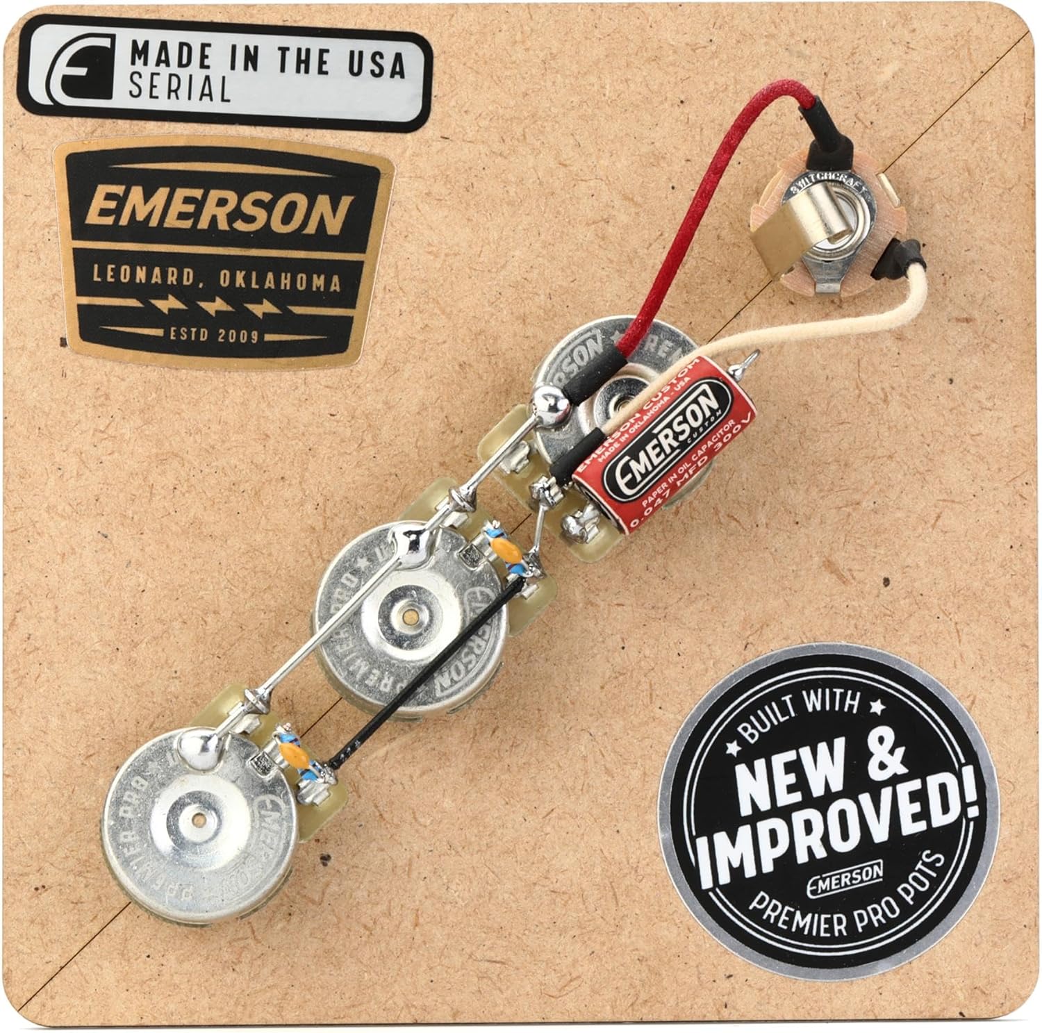 Emerson Custom Prewired Kit for Fender Jazz Bass