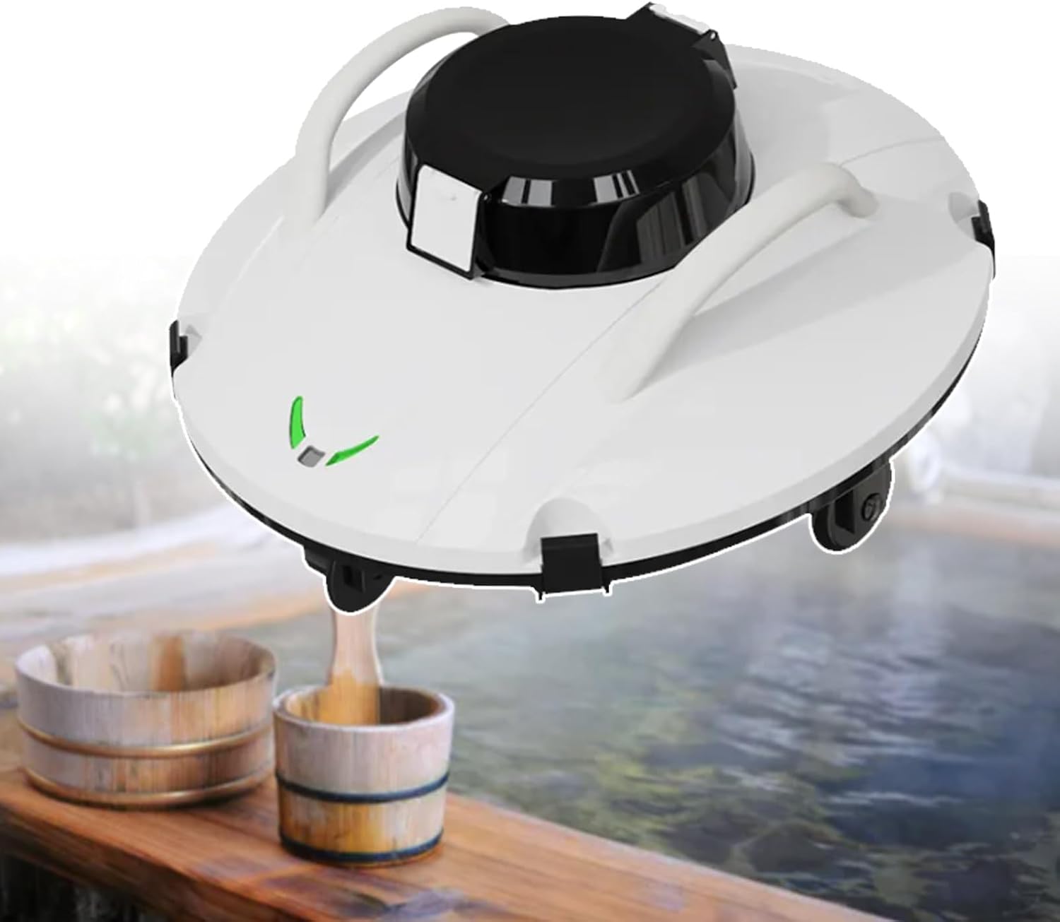 Robotic Landscape Pool Cleaner, Cordless Robotic Pool Vacuum, Lasts Up To 120 Mins, Self-Parking,For Above/In Ground Swimming Pools