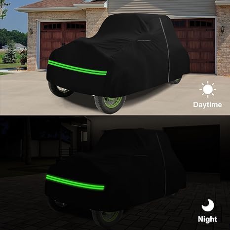 Old Classic Car Cover Waterproof Compatible with Ford Model A Coupe/Roadster 1928-1931 Accessories, 210T Black All Weather Car Covers with Zipper&Lock for Car Dust Snow Rain Hail Protection