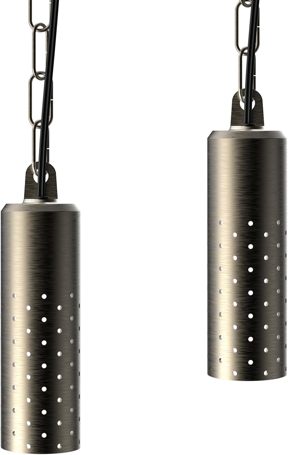 GOODSMANN Landscape Lighting Brass Low Voltage Landscape Pendant Lights 5W LED Outdoor 12V AC Handing Tree Lights for Gazebo, Gardens with Replaceable LED Bulbs Cabel Connectors (2 Pack)