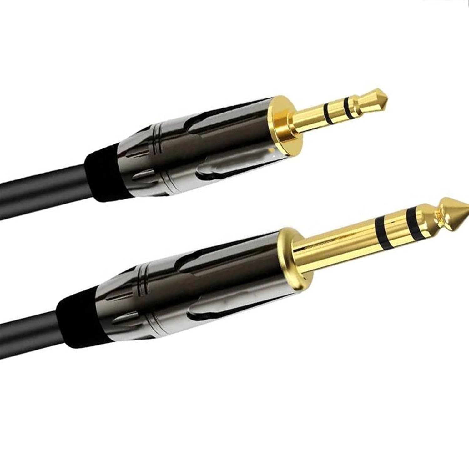Pro Audio Cable 3.5mm to 6.35mm Stereo Cable 1/8 Inch Male to 6.35mm 1/4 Inch Male Cord for Guitar Piano Amplifier(10m)