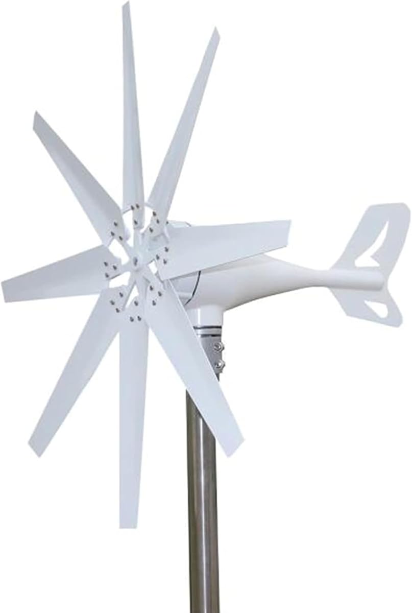 CAJUCA 8000W Portable Vertical Wind Power Turbine Generator Kit,12V 24V 48V Efficient Wind Turbine Generator with Charge Controller