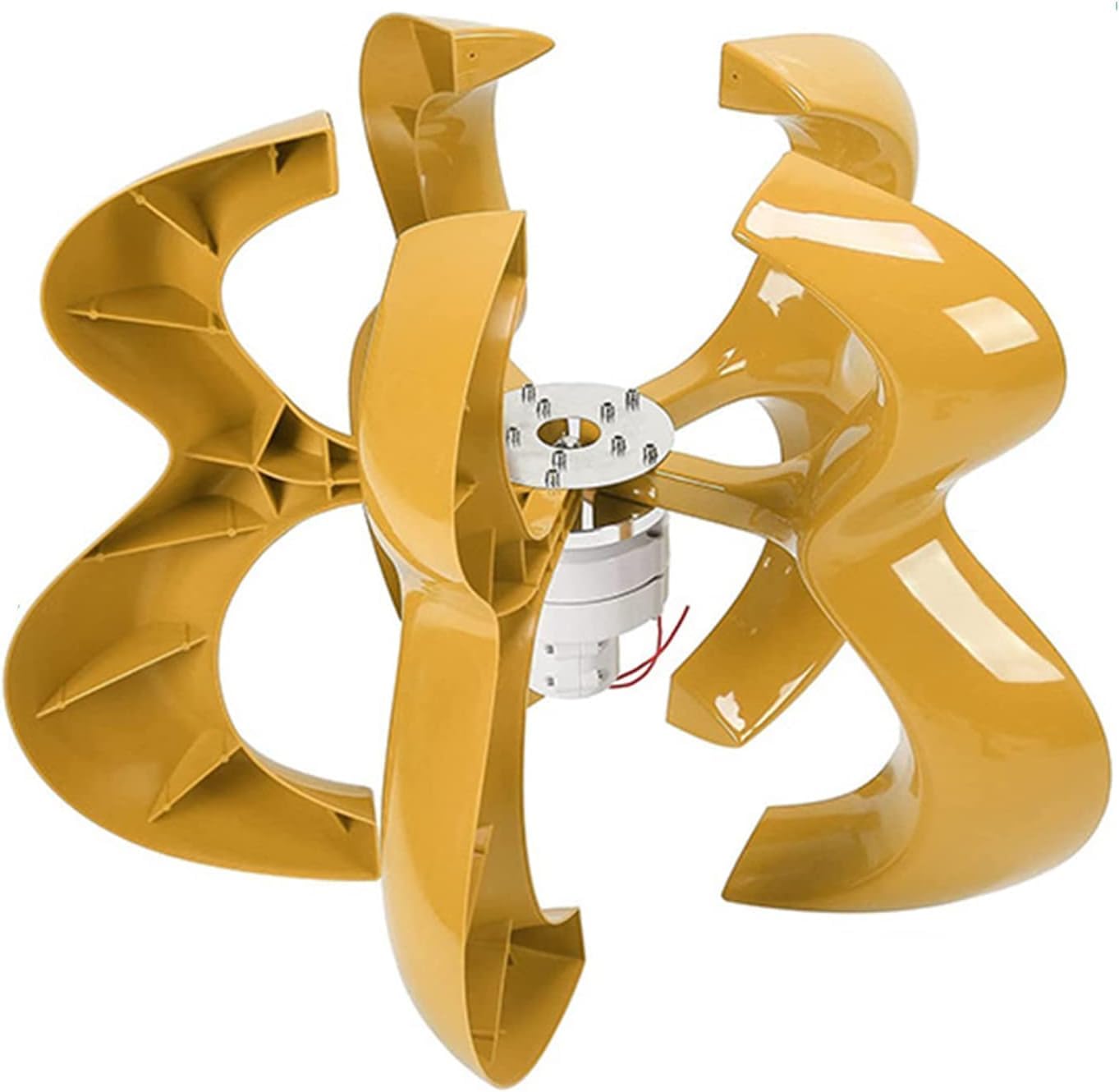 CAJUCA 6000W Permanent Magnet Wind Turbine Generator Home Windmill Wind Solar Hybrid System Starting Wind Speed with Wind Solar System Controller