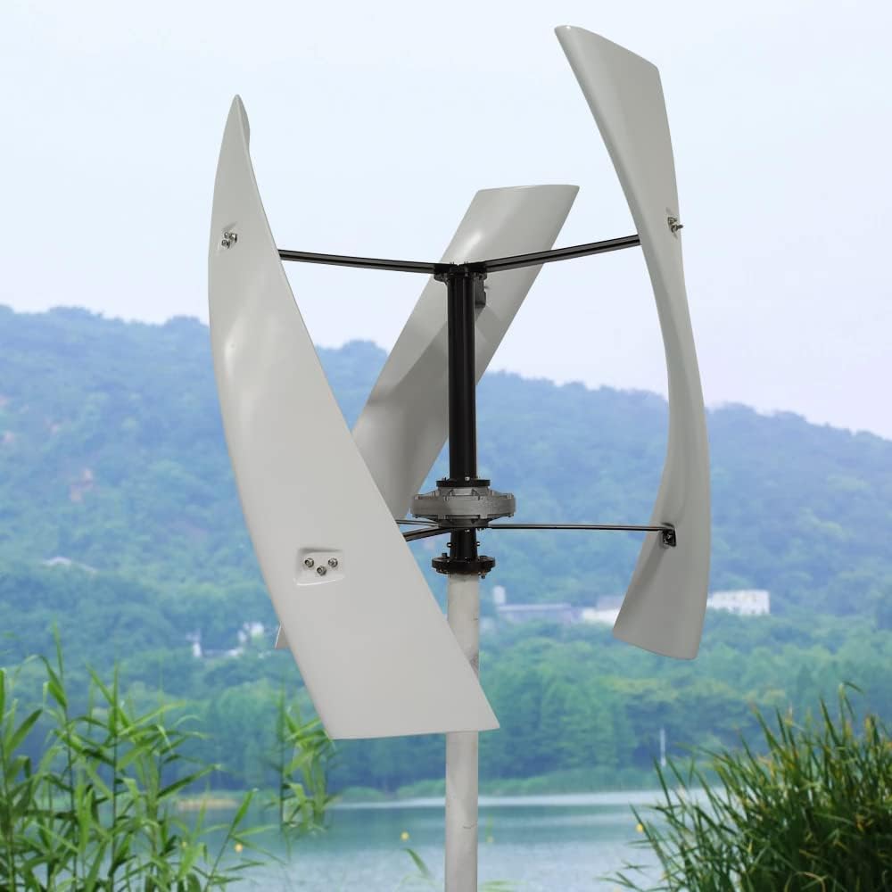 12000W Maglev Generator Wind Turbine Generator 3 Blades 12000W VAWT Vertical Axis Wind Turbine Kits for Off Grid Home Wind Power Hybrid System