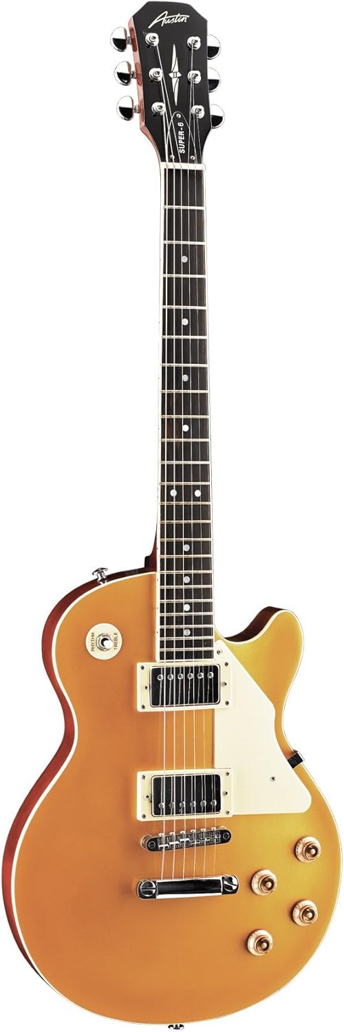 Austin Guitars Electric 6 String Acoustic Bass Guitar, Right (AS6PGT)