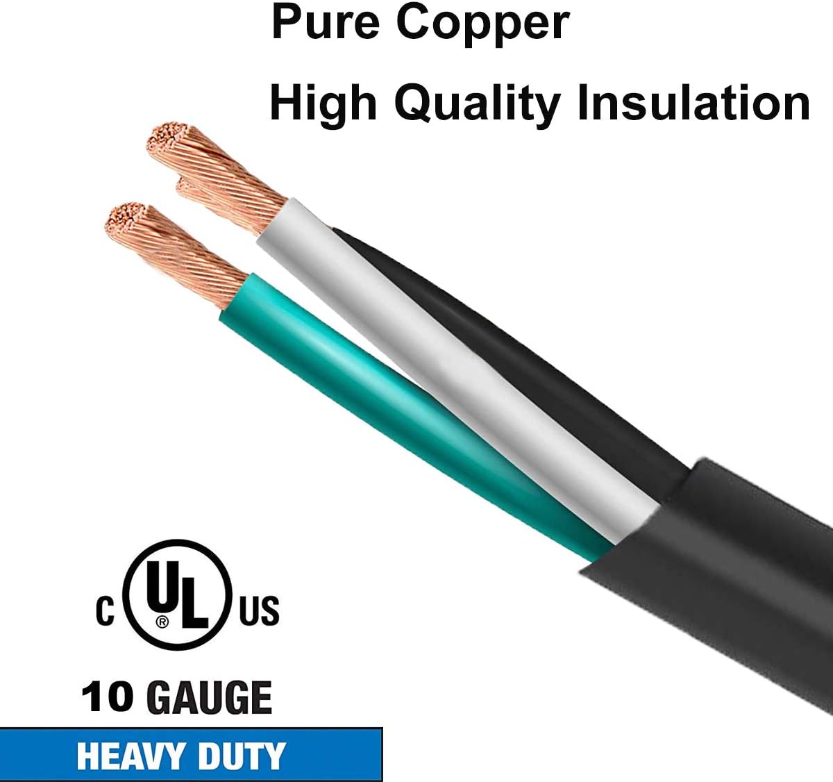 50FT Heavy Duty 3 Prong Generator Locking Power Cord NEMA L5-30P/L5-30R,10 Gauge SJTW Cable, 125V 30Amp Yellow Generator Lock Extension Cord with UL Listed…