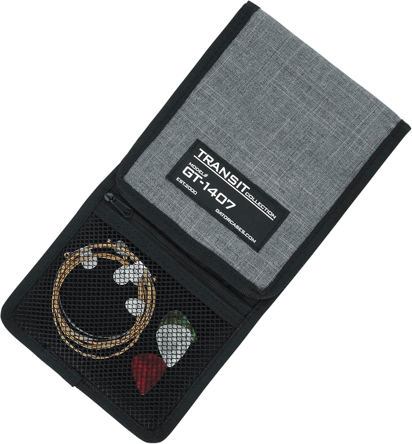 Gator Cases Transit Series Add-On Accessory Gear Bag, Grey Exterior (GT-1407-GRY)