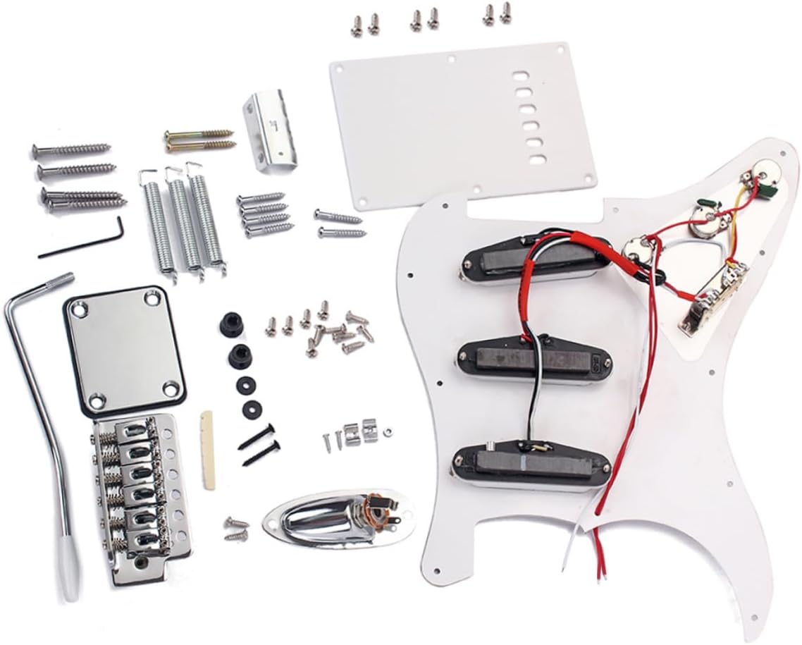 Electric Guitar Kit Diy Full Accessories Set Style Tremolo Bridge Electric Guitar Kits for Diy Enthusiasts