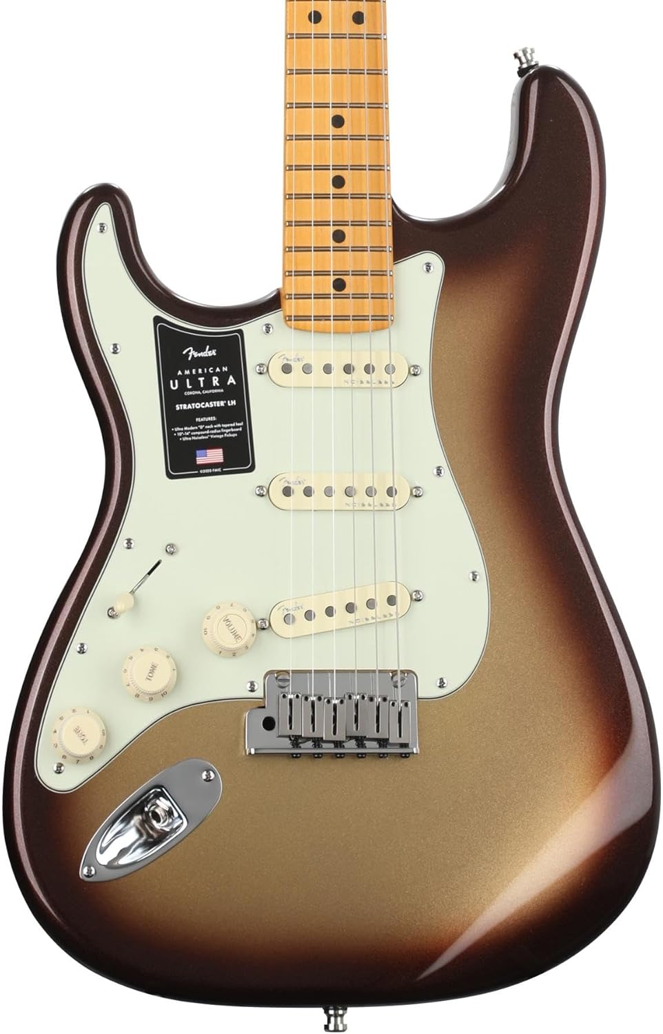 Fender American Ultra Stratocaster Left-handed - Mocha Burst with Maple Fingerboard