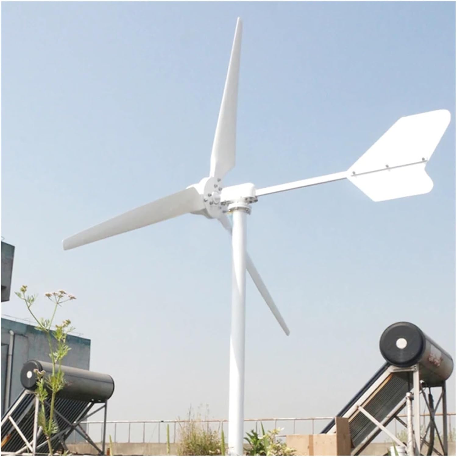 Windmill Generator, 10KW Horizontal Wind Turbine Generator 10000W 96V 48V 24V Free Energy Magnetic Dynamo Strong Power Windmill For Home Farm Land (Size : 96V, Color : 10KW), 1005006129179534