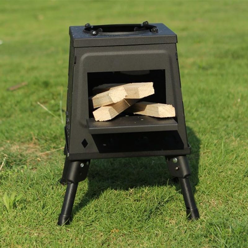 Outdoor Fireplaces Portable Folding Firewood Stove Table for BBQ Picnic Outdoor Camping Card Type Fire Pits