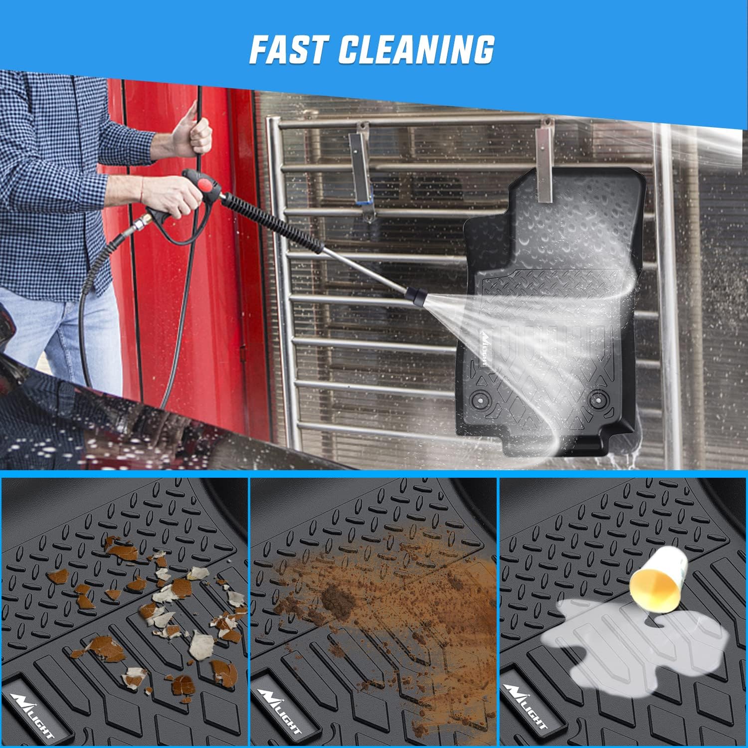 Nilight TPE Floor Mats for 2014 2015 2016 2017 2018 2019 2020 2021 2022 2023 Chevy Trax/2013-2023 Buick Encore,All Weather Custom Fit Heavy Duty Floor Liners