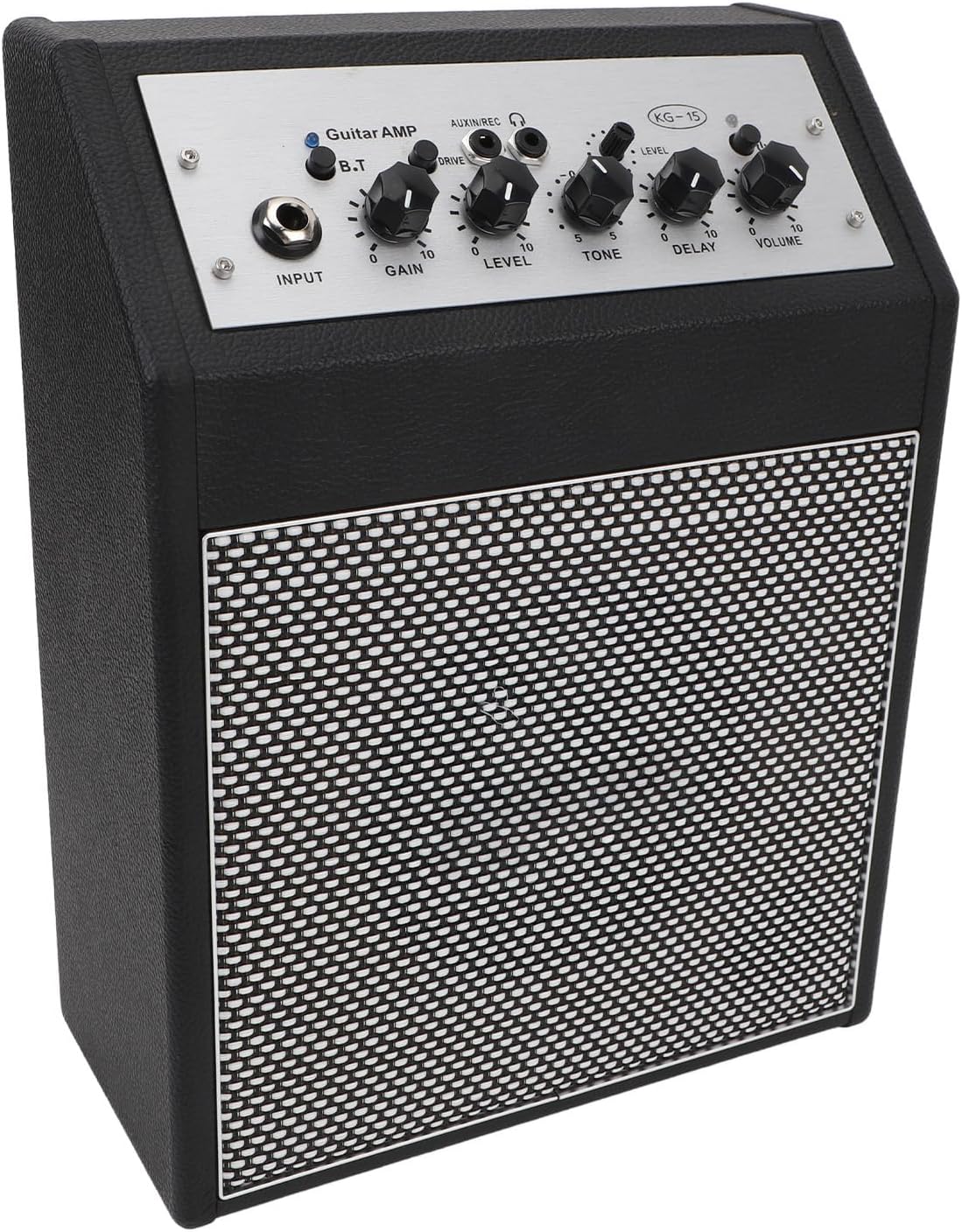 LiebeWH 15W Electric Guitar Amplifier with Headphone Jack 1/4in Input Rechargeable Mini Amp Clear Sound for Daily Practice, LiebeWHfcbstxow51