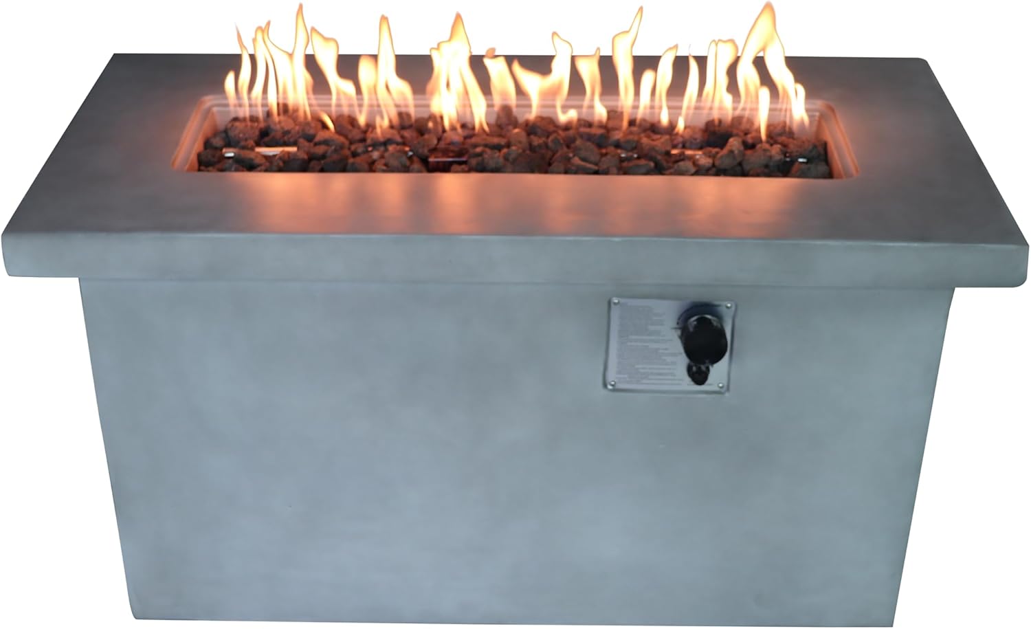 24'' H Concrete Propane,Natural Gas Outdoor Fire Pit Table XJ155