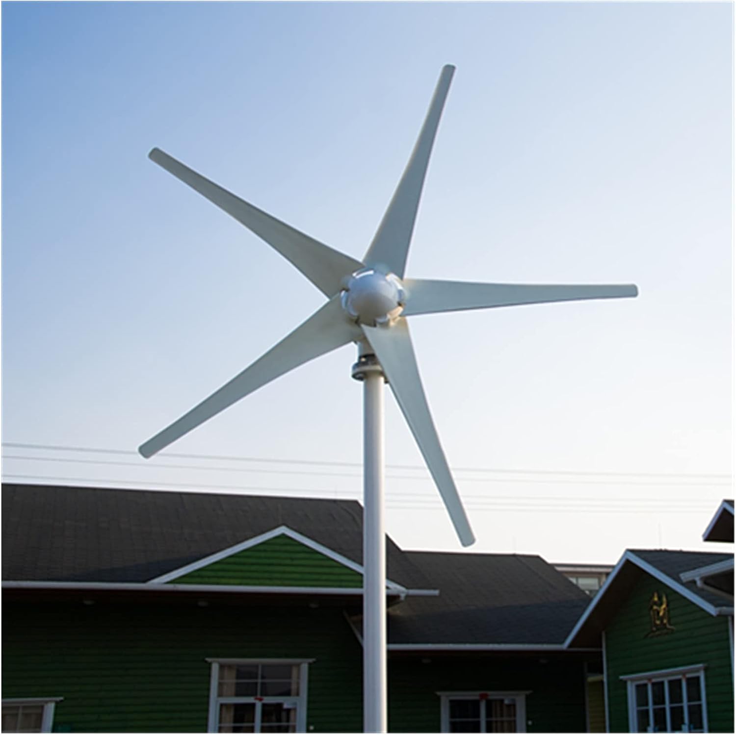 Wind Turbine Alternative Energy Generators 400W Wind Come With Charge Controller Optional 12V 24V (Color : Advanced Controller, Size : 5 BLADES_24)