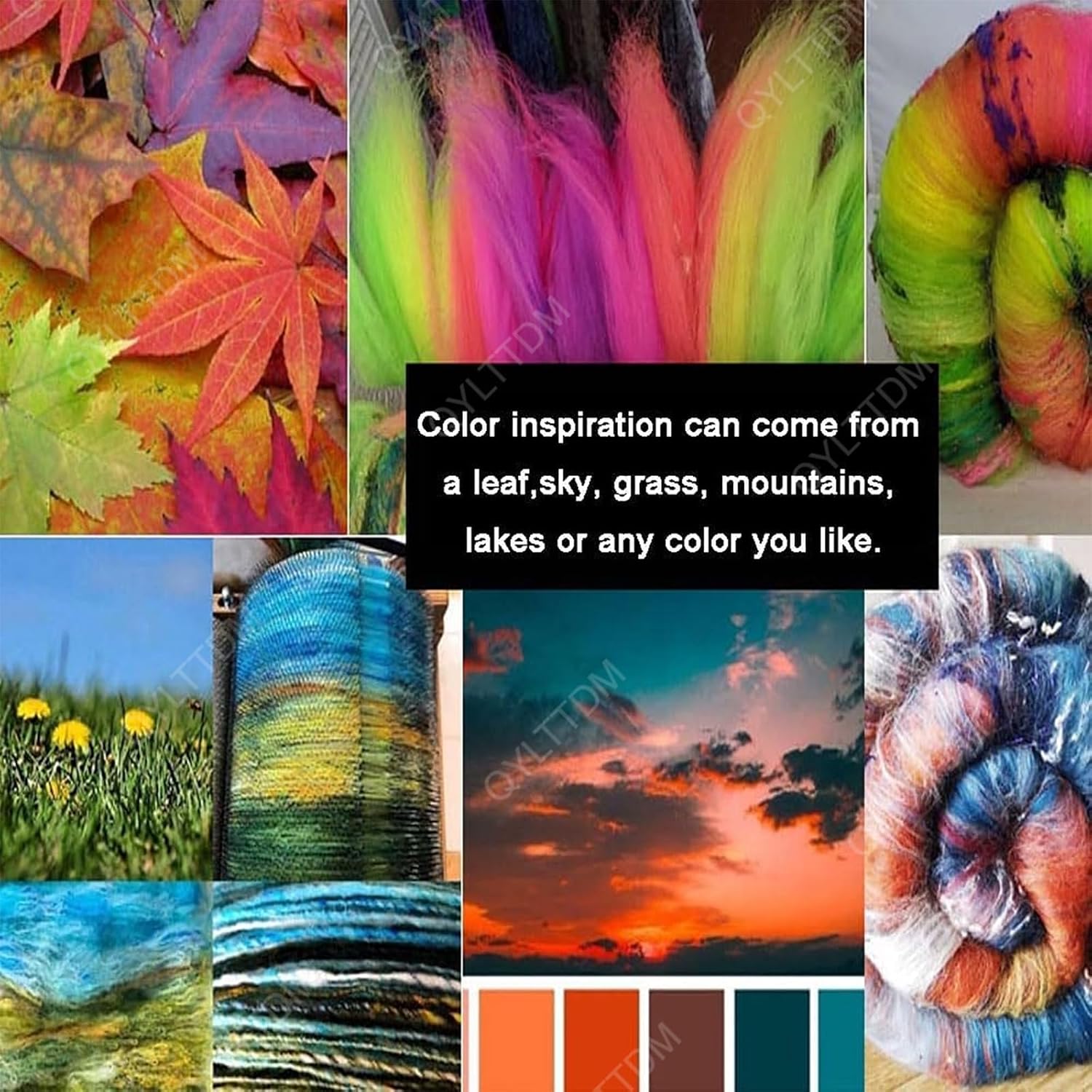 Wool Blending Board Carding Brush Set, DIY Manual Wool Felt Machine, 45*43*25 cm Fiber Blending Board, with Roller and Nylon Bearings, Wool Fiber Drum Carding Machine, for Mix Colors, Organize Wool