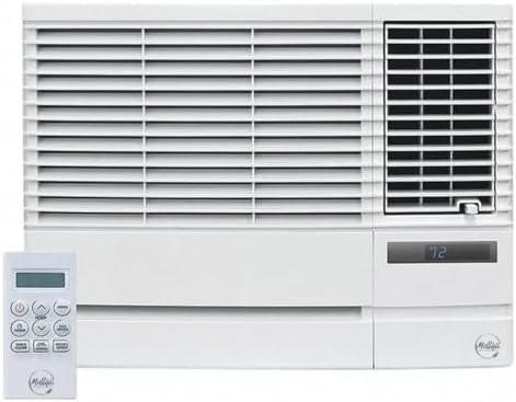 Window Air Conditioner, 115V AC, Cool/Heat, 7500 BtuH, 18 9/16 in W., Mfr: EP08G11-A