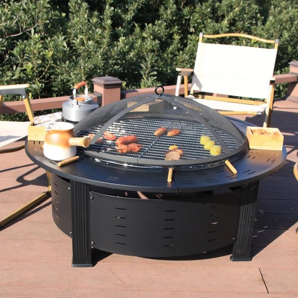 Barbecue Stove Tables Fire Pits Table Courtyard Fire Stove Table Household Barbecue Tables Tea Cooking BBQ Hibachi Fireplace