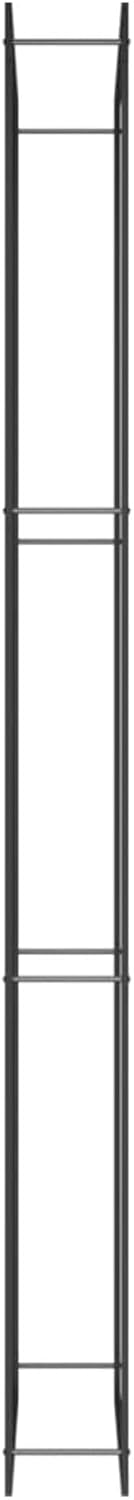 Fire Pits & Outdoor Fireplaces Firewood Rack Matt Black 43.3