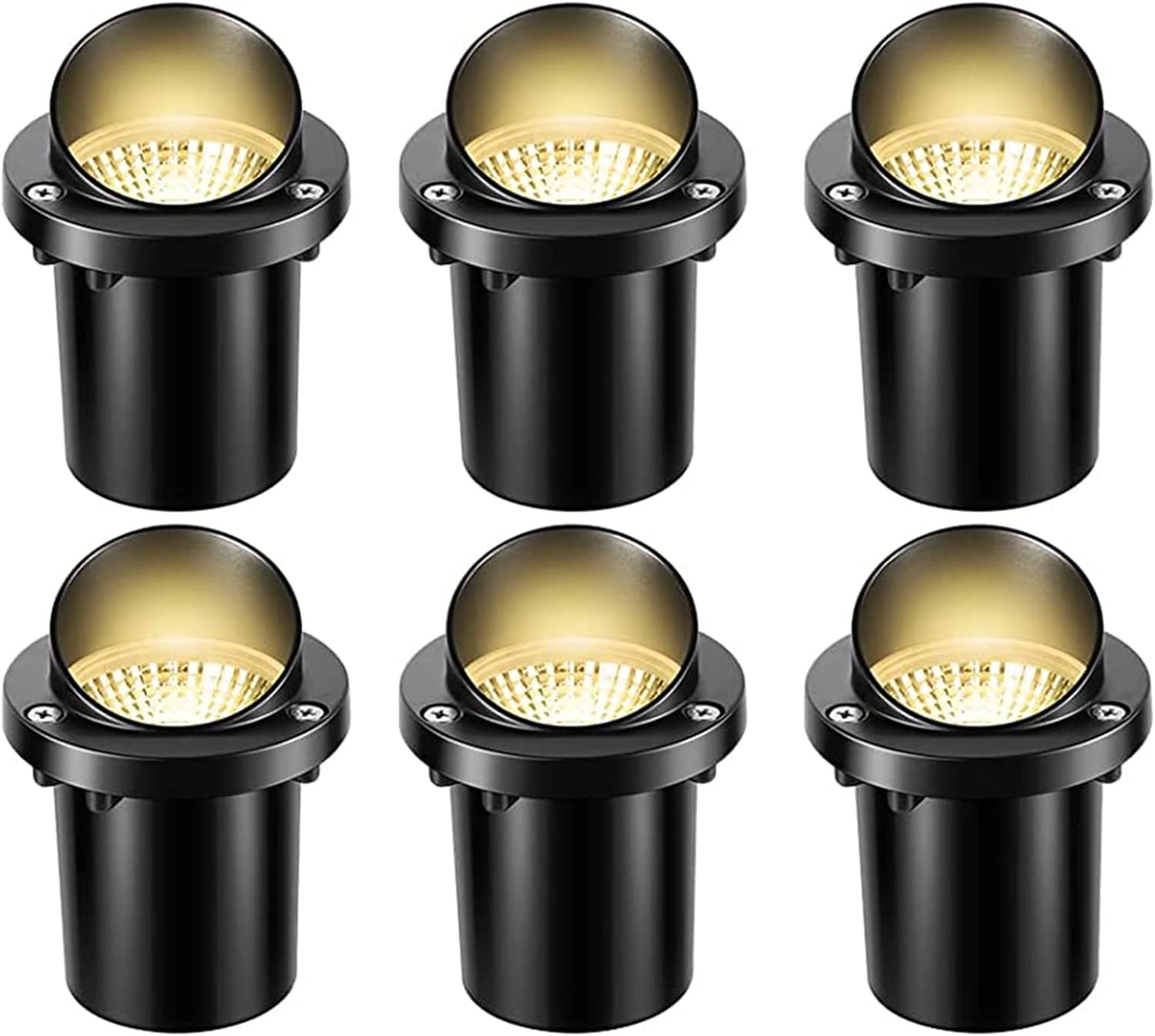 Underground Light LED 7W Shielded Outdoor Ground Lights IP67 Waterproof Floor Spotlight for Garden, Lawn, Path(Cold White,DC12V)