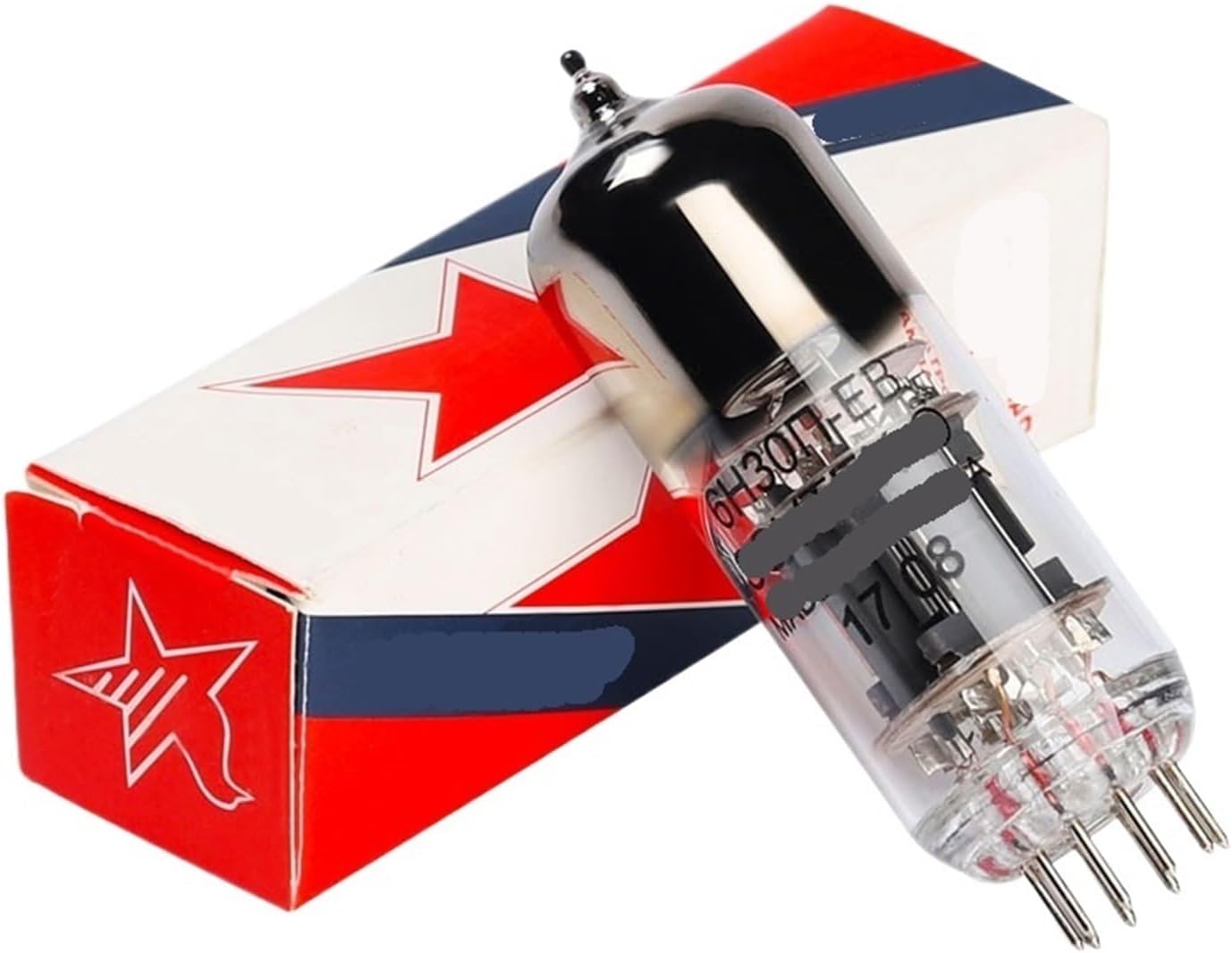 6H30 Tube Replaces 6N6 6H30PI Vacuum Tube Precision Matching Suitable for Amplifier(2 pcs)