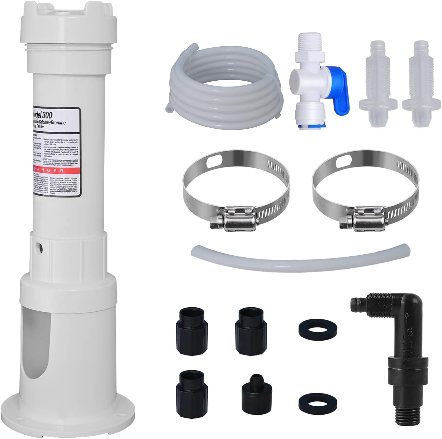 Upgraded R171016 Pool Chlorinator 300 Chlorinator Compatible with pentair Rainbow R171016 300 Automatic Chlorine/Bromine Off-line Pool Feeder, Feeder Assembly Kit with Check Valve Control Valve