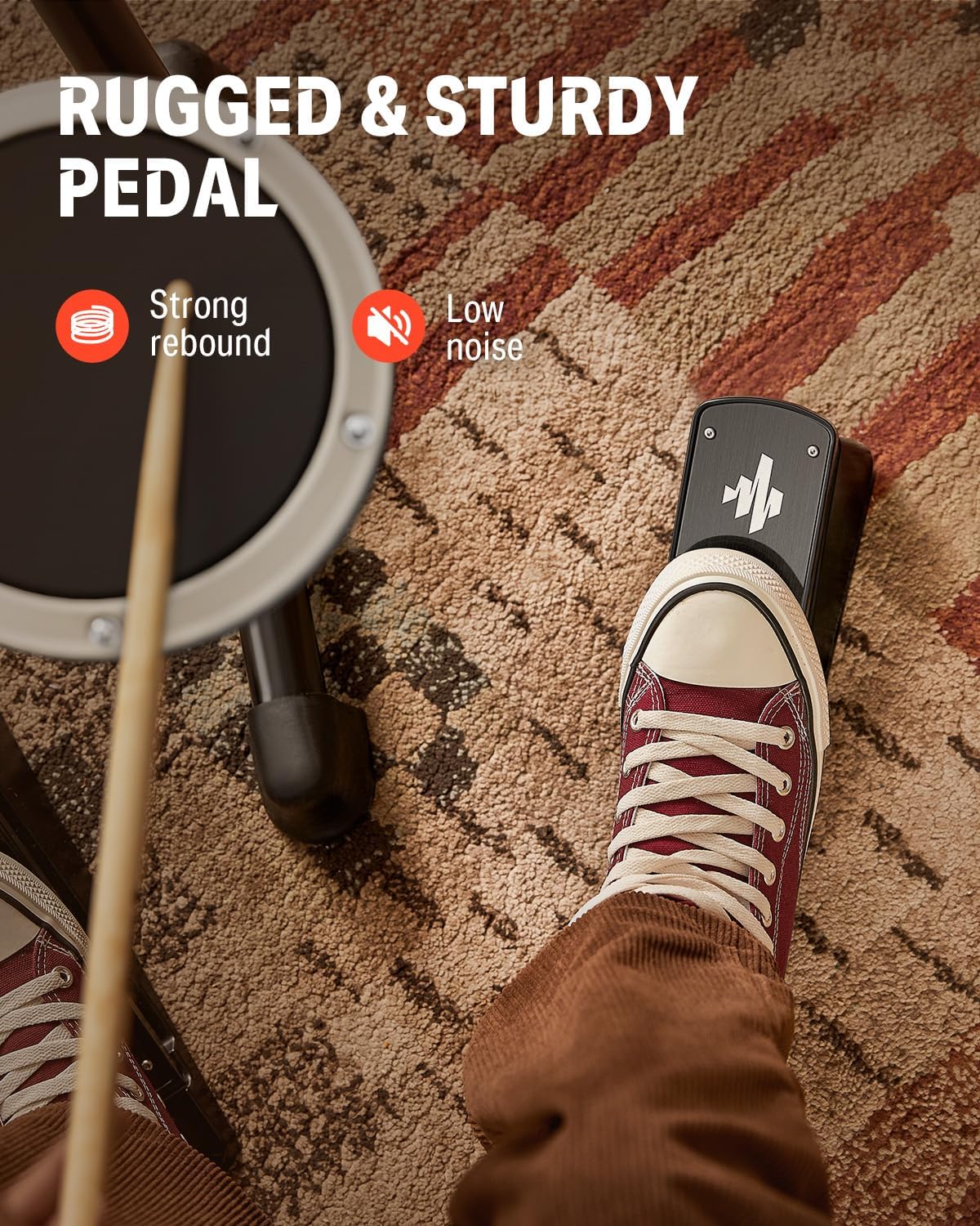 Donner DED-80 Electric Drum Kit with 4 Quiet Mesh Pads, 180+ Sounds, 30 Demo Songs, 10