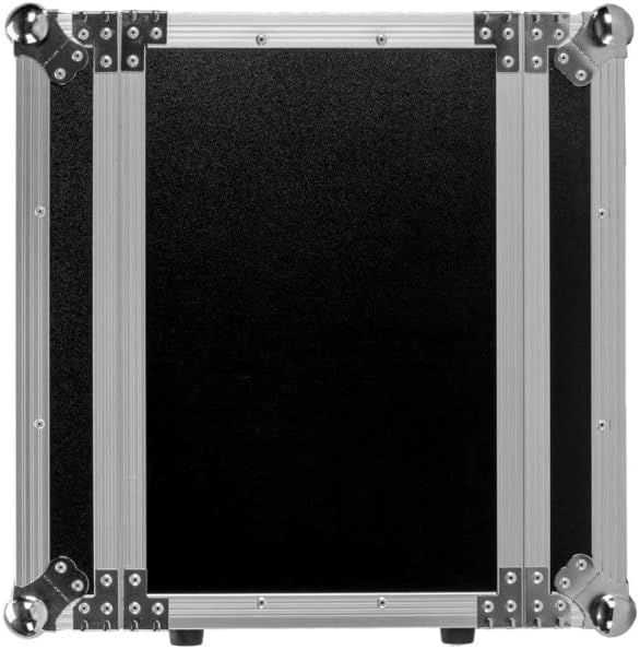 Fly Drive Case For 4U Space Standard Low Profile DJ 19-in Amplifier or Effects Units or Similarly Sized Equipment w/Laptop Shelf w/Wheels - TBH4UEDHW