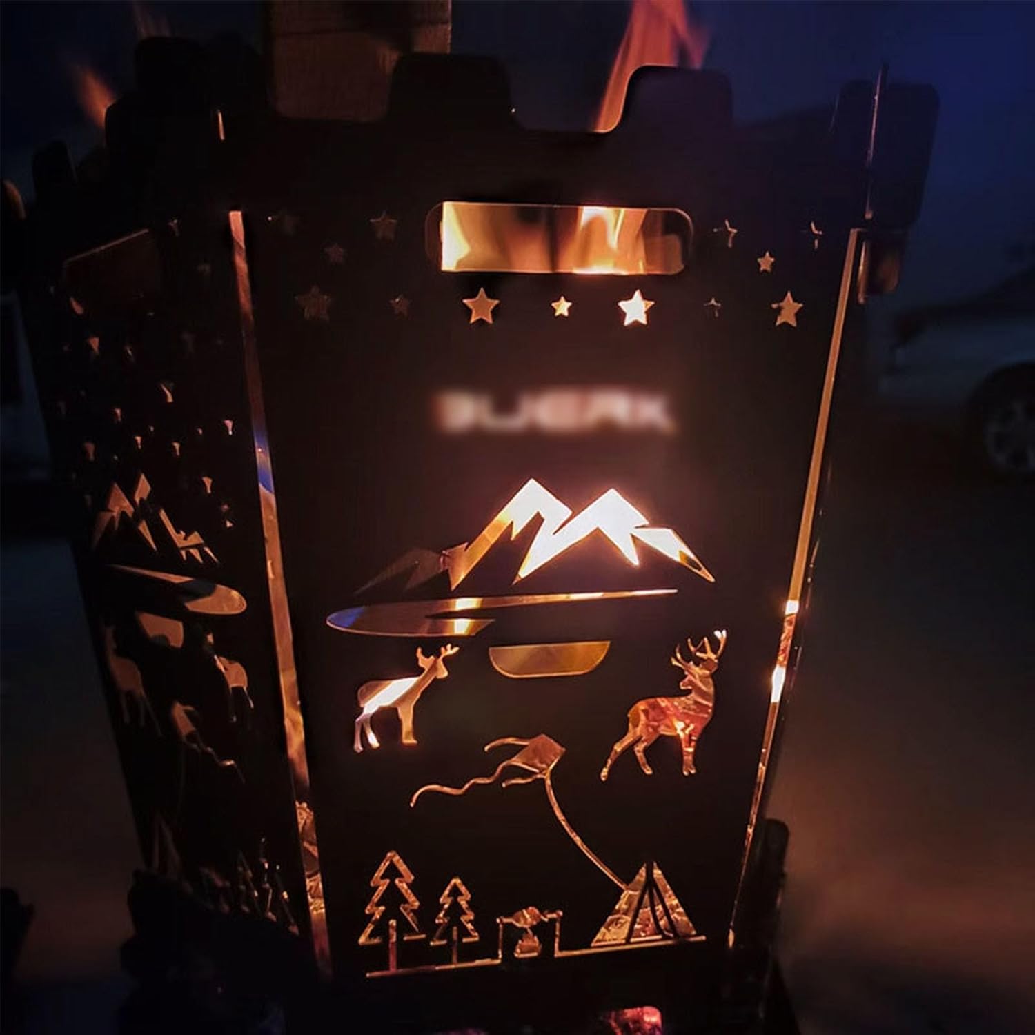 Metal Fire Pits Portable Fire Pit for Camping Incinerator Wood Burning Fire Pit Burning Stove Burn Barrel Outdoor Fire Pit for Patio Picnic Party Backyard.