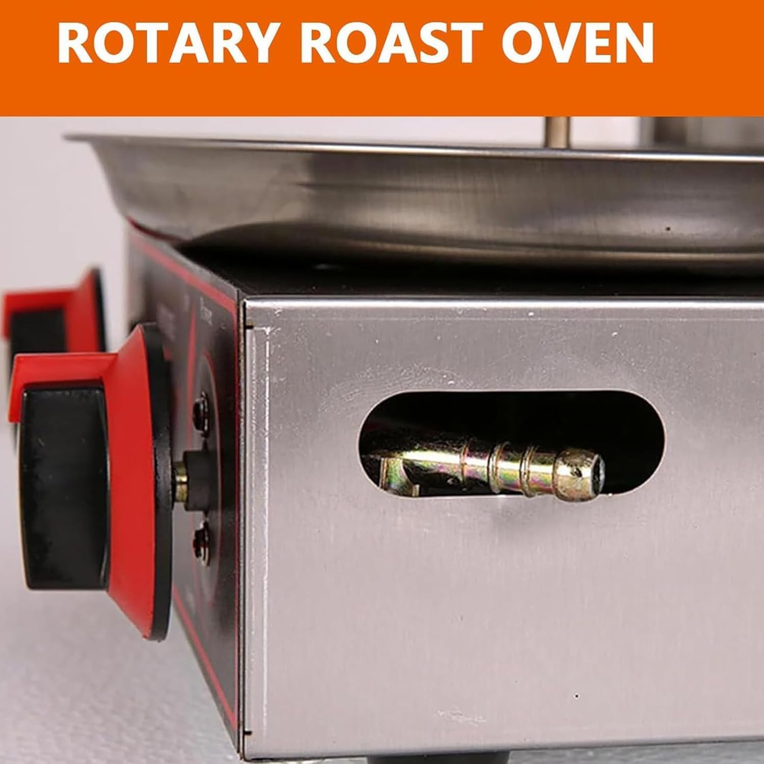 Vertical Grill Rotisserie, Electric Doner Kebab Machine with 2 Burners, Dual Control Heating/360° Rotatable/Double Rows of Cooling Holes, for Family Gathering