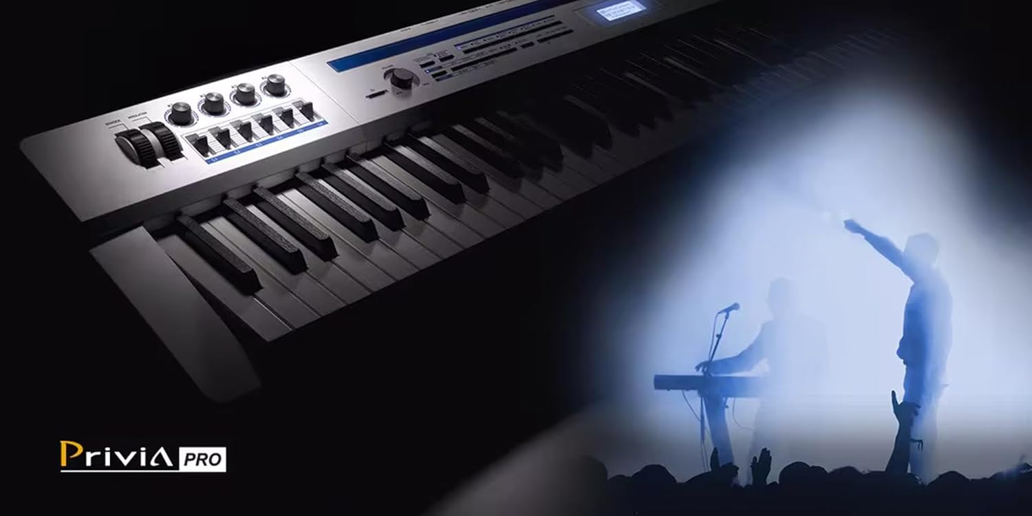 Casio Privia Pro PX-5S 88-Key Digital Stage Piano Bundle with Stand, Bench, Cover, Sustain Pedal, Headphones, Piano Book, Online Lessons, and Polishing Cloth