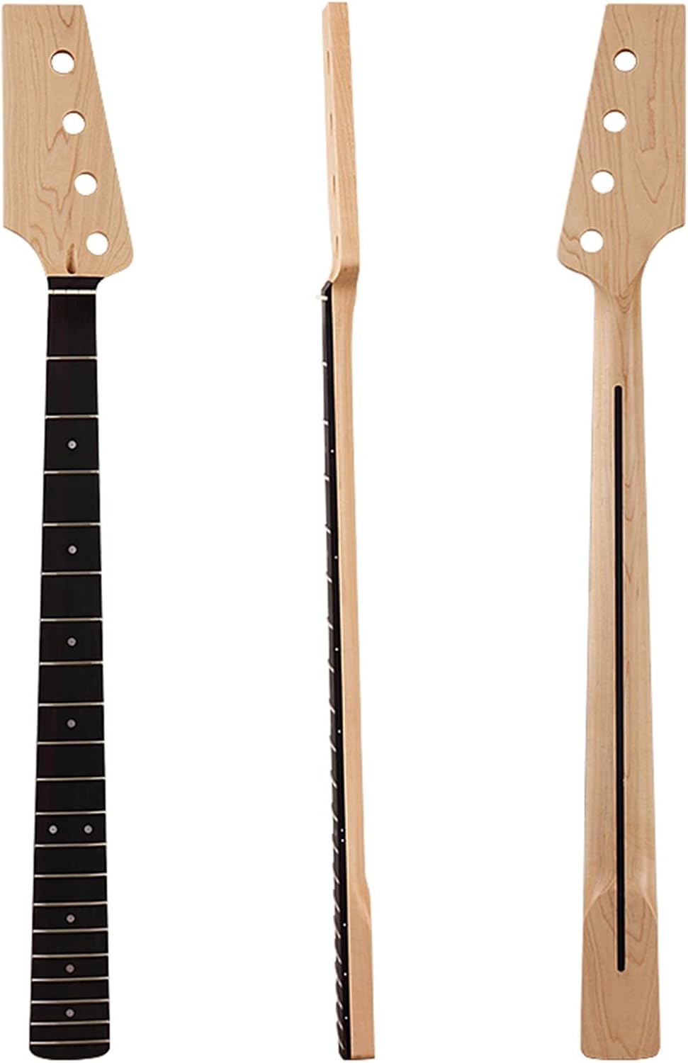 DIY Guitar Neck Left Hand 4 Strings Electric Bass Guitar Neck 20 Frets Canada Maple Wood Neck Guitars Parts