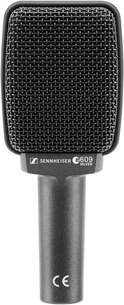 Sennheiser Professional e 609 Silver Super-Cardioid Instrument Microphone,Wired, Wireless
