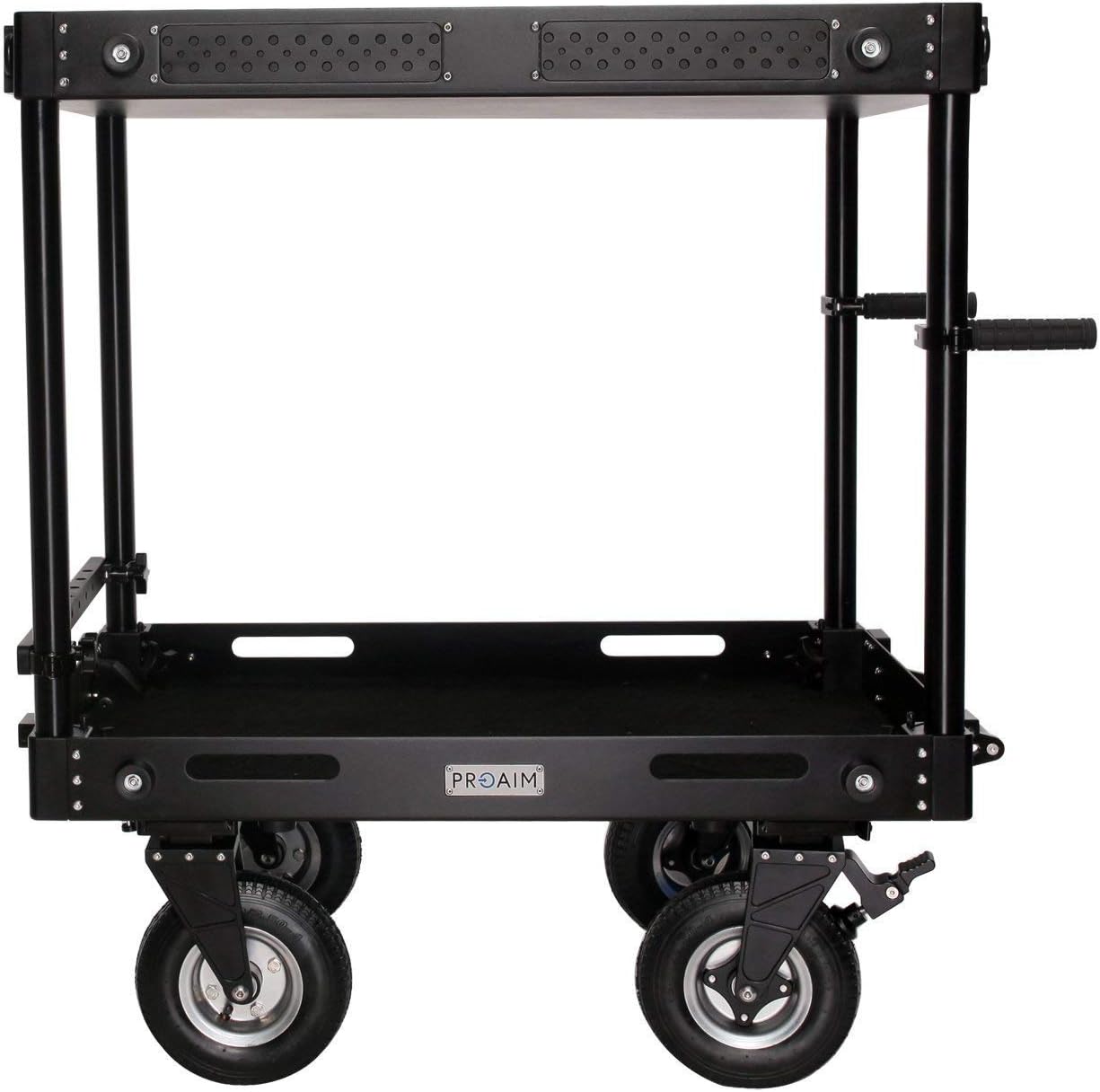PROAIM 42” Victor V1.1 Video Production Camera Cart. Adjustable Top Shelf & Accessory Bar, Foldable. for Film/Studio/Stage/Lighting Storage Cart. Payload up to 200kg/440.9lb. (VCTR-V1-42)