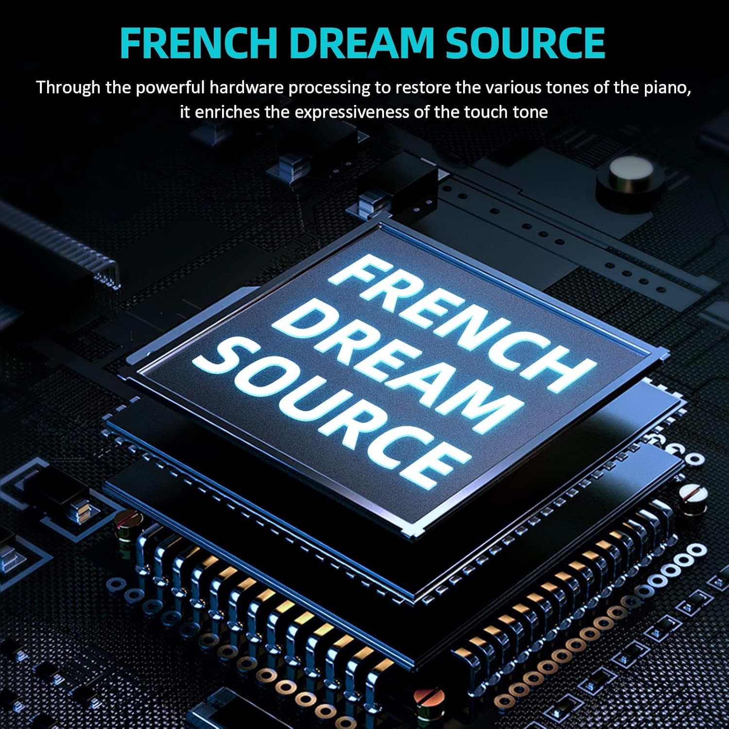 ZHRUNS Digital Piano, 88 Key Weighted Keyboard Piano, Full-size Electric Piano Keyboard with Sheet Music Stand, Triple Pedal, Power Adapter, Supports USB-MIDI Connecting (White)