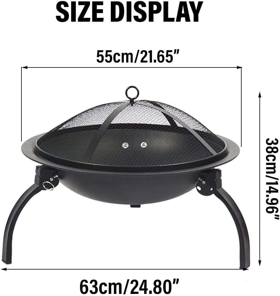 BBQ Grill Outdoor Fire Pit Outdoor Party BBQ Fire Pit with Stick Winter Heating Furnace Charcoal Fireplace Brazier Burning Stove BBQ Grill